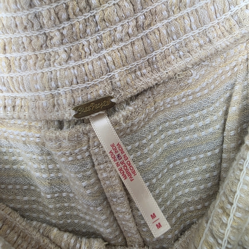 Free People Sweet Escape Pantalon Tapered Pants Cotton GOOD PREOWNED CONDITION - Picture 7 of 9